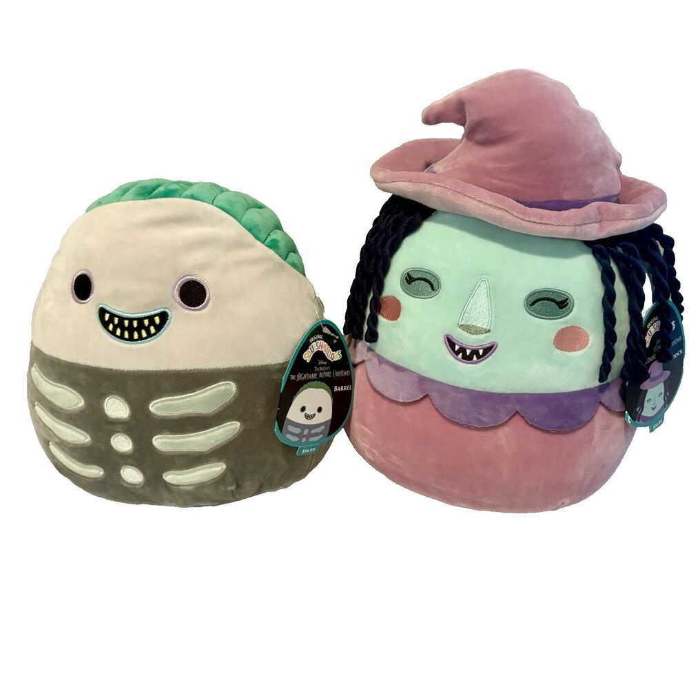 NWT Squishmallows 12" Nightmare Before Christmas Pair - Shock & Barrel Disney